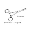 Peanklemme Schlauchklemme 14 cm gerieft
