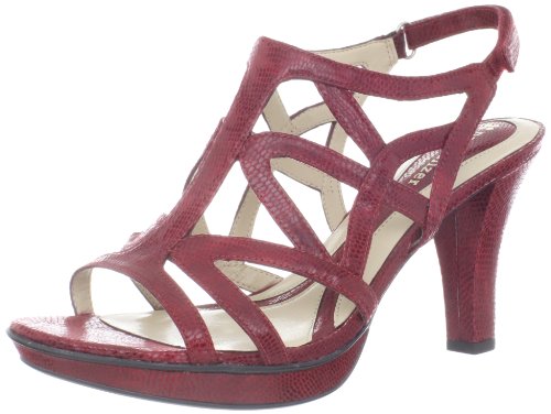 Naturalizer Women's Danya Platform Sandal,Red,7 W US