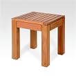 16" X 16" Square Western Red Cedar End Table with Exterior Stain Finish By Cedar Delite
