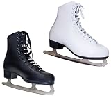 *NEU* Leder Eiskunstlauf Schlittschuhe Gr.35 - 46 Eislaufschuhe schwarz u. weiß