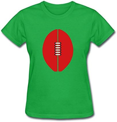 Fashion-Box Women's 2050-Aussie_Rules_Afl_Football_Ball T-shirt Size XXL Forest Green