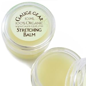 Gauge Gear Ear Stretching Balm Cream, Used for Plugs, Tapers, Expanders 10ml