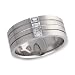 0.5 CT DIAMOND MENS WEDDING BAND WHITE GOLD