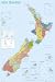 New Zealand Map - Official Poster - 36 x 24 inches