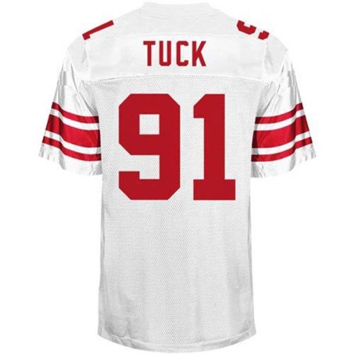 NEW York Giants #91 Justin Tuck White Jerseys Authentic Football Jersey Size 48-56 (Please Select the Size When You Order, Can Do Drop Shipping)