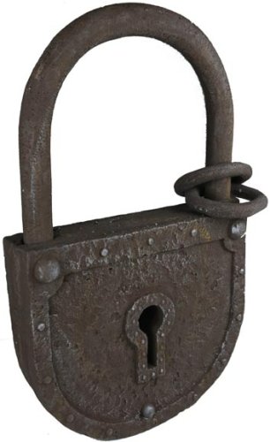 Halloween Large Rusty Padlock Yard Prop