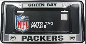 NFL Green Bay Packers Chrome Licensed Plate Frame