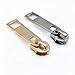 YEQIN 5# Metal Nylon Zipper Slider Head Puller DIY Handwork Bag Luggage-10 Per Pack