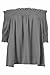 Relipop Women's Fashion Off Shoulder Tops Haft Sleeve Blouses Causal T-Shirts (Large, Grey)