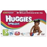 Huggies Snug and Dry Diapers, Size 3 ~ 104 Diapers