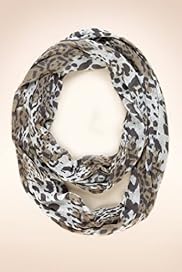 Lightweight Animal Print Snood Scarf
