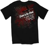 Christian T-shirt Power in the Blood Tee on Black (Xx-large)