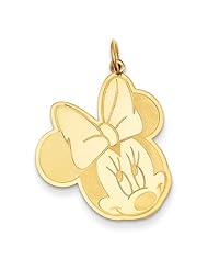 Disney Collection - .925 Sterling Silver Gold Plated Disney Minnie Charm