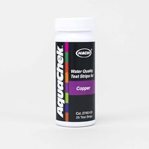 strips pool aquachek copper water count test