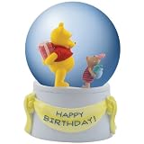 Westland Giftware Winnie The Pooh Musical Happy Birthday Water Globe, 85mm