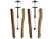FootFitter Boot Shaper Novo-Mat, PAIR, Small, Length: 9.45" (Size 1)