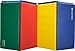 We Sell Mats 4 ft x 8 ft x 2 in Gymnastics Mat, Folding Tumbling Mat, Portable with Hook & Loop Fasteners, Multicolor