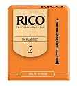 Rico Bb Clarinet Reeds, Strength 2.0, 10-pack