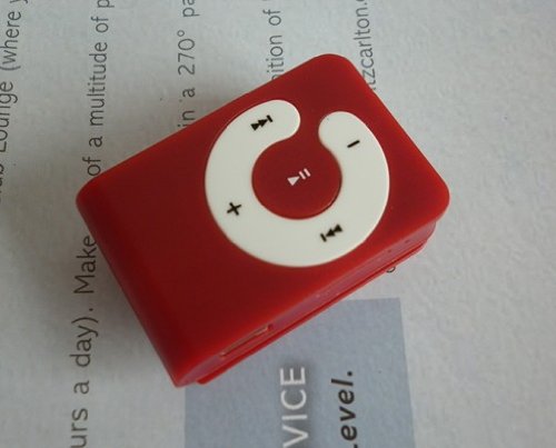NEW 4GB Red mini Mp3 player