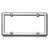 Cruiser Accessories 20630 Nouveau License Plate Frame Chrome