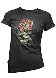 Dame Tu Amor Womens T-shirt, Give Me Your Love Womens Tattoo T-shirt, X-Large, Black