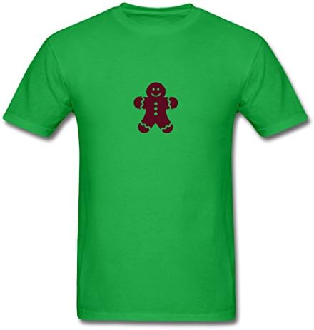 PEILIN High Quality Lebkuchen Christmas Bright green Men's T-Shirt XXL