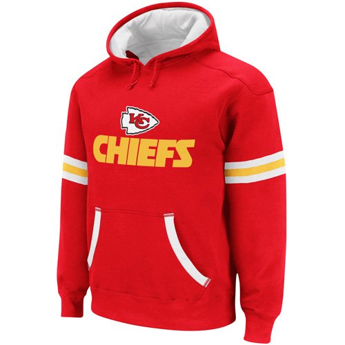 Kansas City Chiefs Reebok Qb Jersey Pullover Hooded Sweatshirt Hoody (XL)