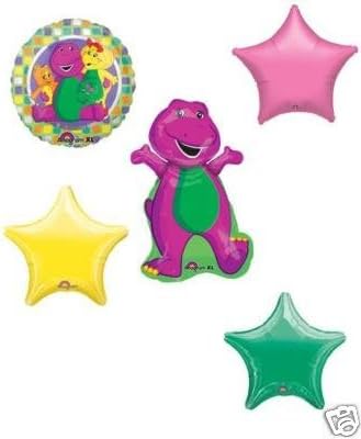 BARNEY BABY BOP BJ RIFF 5 Birthday Party Balloons SET