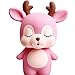 H&W Cute Deer Coin Bank for Kids, Pink, Money Box, Piggy Bank, Candy Box, Best Gift for Children, Boys, Girls (WK6-D2)