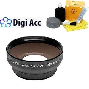 0.5x Digital Wide Angle Macro Professional Series Lens + DIGI TECH Professional 5 Piece Cleaning... by