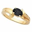 14K Yellow Gold Onyx Ring