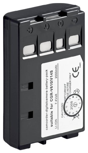 1aTTack Ersatzakku f&uuml;r Panasonic CGR-V610/V14S (2000mAh) schwarz Preisvergleich
