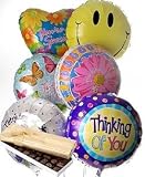 Half Dozen Mylar Balloon Bouquet with Chocolates, Thinking of You - B000MDAZ6Y