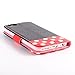 Yakamoz Lovely Cute Black Red Bow Bowkot Polka Dot Leather Flip Wallet Stand Case with Card Slots for Apple Iphone 6 4.7 Inch with Free Screen Protector & Stylus Pen