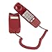Trimline Corded Phone - Phones For Seniors - Phone for hearing impaired - Crimson Red - Retro Novelty Telephone - An Improved Version of the Princess Phones in 1965 - Style Big Button