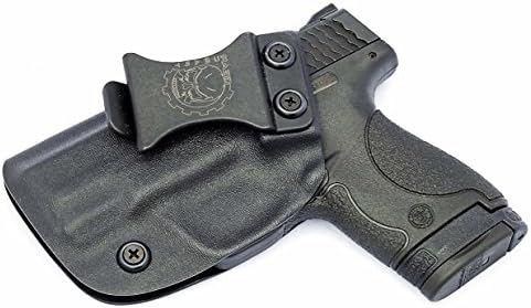 Smith &amp; Wesson M&amp;P Shield 9/40 IWB Concealed Carry Adjustable Retention Kydex Holster By Gearcraft Holsters (Black Left Hand)