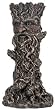 Greenman Long Candle Holder - Cold Cast Resin - 8.25" Height