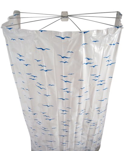 Ridder 582030-350 Duschspinne, Duschschirm, Ombrella, Sylt blau