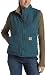 Carhartt Women's Sandstone Sherpa Lined Mock Neck Vest, Dark Teal, Small