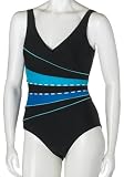 Fantasizer Women's Natural Instinct 1 Piece Crossover Suit, Turquoise, ¿14