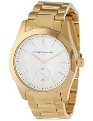 Kenneth Jay Lane Womens 2306B 2300 Series MOP Gold Ion-Plated Watch
