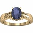14K Yellow Gold Iolite Ring