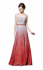 Cocktail Floor Length Lace Sleeveless Taffeta Evening Dress/Prom Dress/Wedding Party Dress  With a Sash 