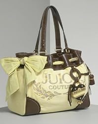 Juicy Couture Women's Terry Heart and Tassel Daydreamer Tote - Yellow/Fieno Brown