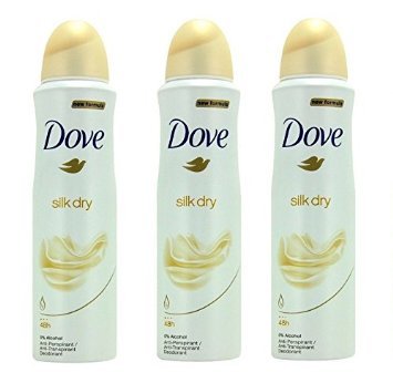 Dove Antiperspirant Body Spray 150Ml Silk Dry 3-Pack