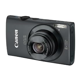 Canon IXUS 230 HS Digital Camera - Black (12.1 MP, 8x Optical Zoom) 3.0 inch LCD