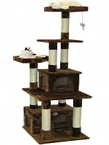 Go Pet Club Cat Condo, 67-Inch, Brown
