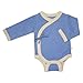 Babysoy Kimono Bodysuit (Baby) - Lake Blue-0-3 Months