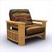 Elite Products 35-0802-0xx, 38-4000-00x - Portofino Futon Chair and Ottoman
