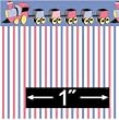 1:24 Scale Choo Choo Dollhouse Wallpaper